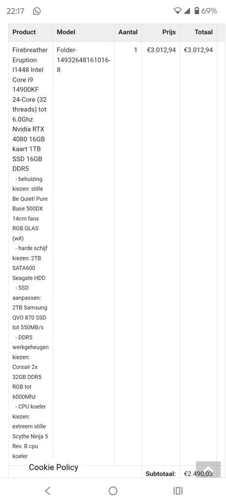 Gaming PC i9-14900KF RTX 4080 64GB RAM – Ultra High End, Ophalen of Verzenden, Gaming, SSD