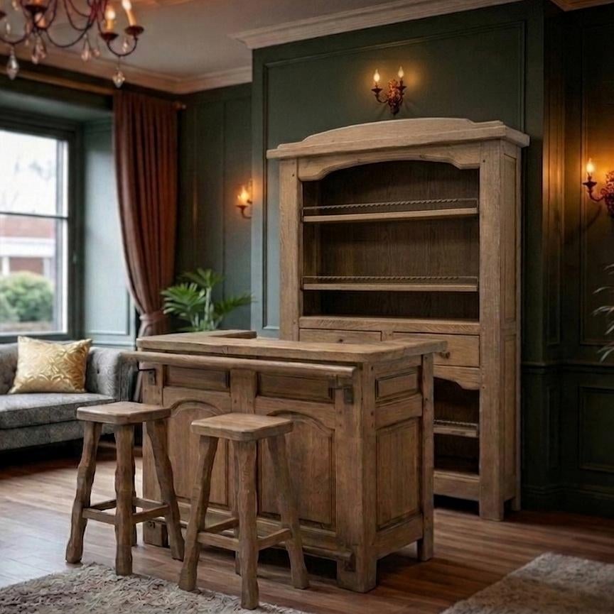 Bar, bar à domicile, mobilier de bar, Maison & Meubles, Enlèvement, Utilisé, Y compris les chaises de bar