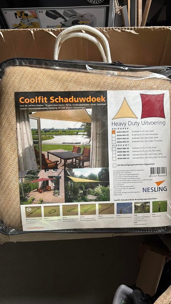 2 schaduwdoeken. Driehoek, Tuin en Terras, Schaduwdoeken, Ophalen, Nieuw