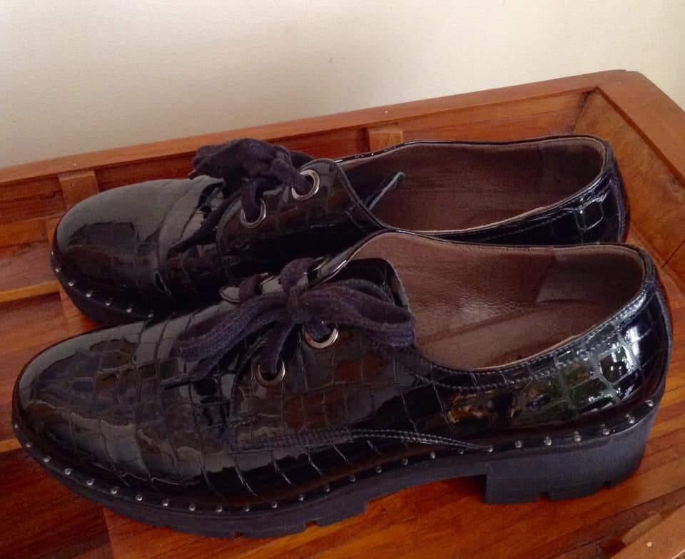 Chaussures cuir verni Nero Giardini p.40, Enlèvement ou Envoi, Comme neuf, Nerogiardini, Noir