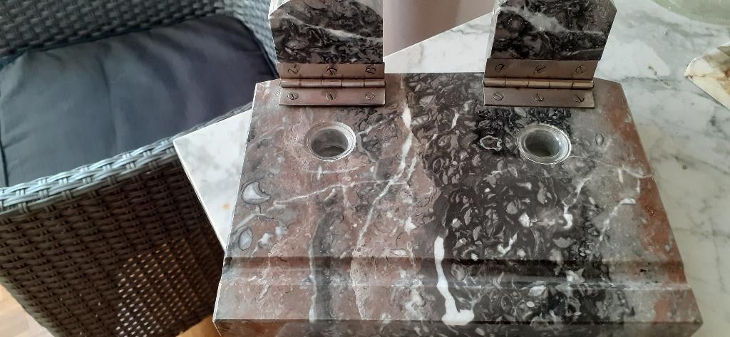 Encriers anciens en marbre, Enlèvement, Comme neuf