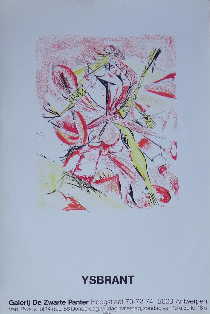 YSBRANT / AFFICHE / KLEURZEEFDRUK / 90x60cm / PANTER, Antiek en Kunst, Kunst | Litho's en Zeefdrukken, Ophalen of Verzenden