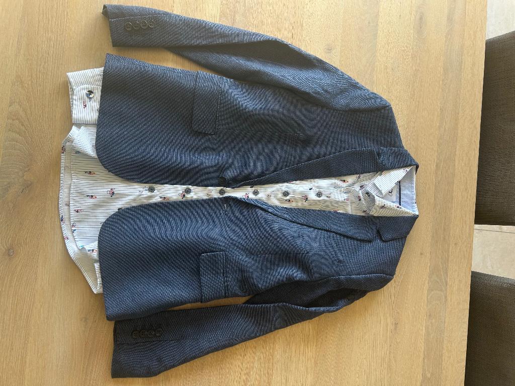 Chemise habillée + veste, Vêtements | Femmes, Vestes & Costumes, Neuf, Manteau, Taille 34 (XS) ou plus petite, Bleu, Enlèvement ou Envoi