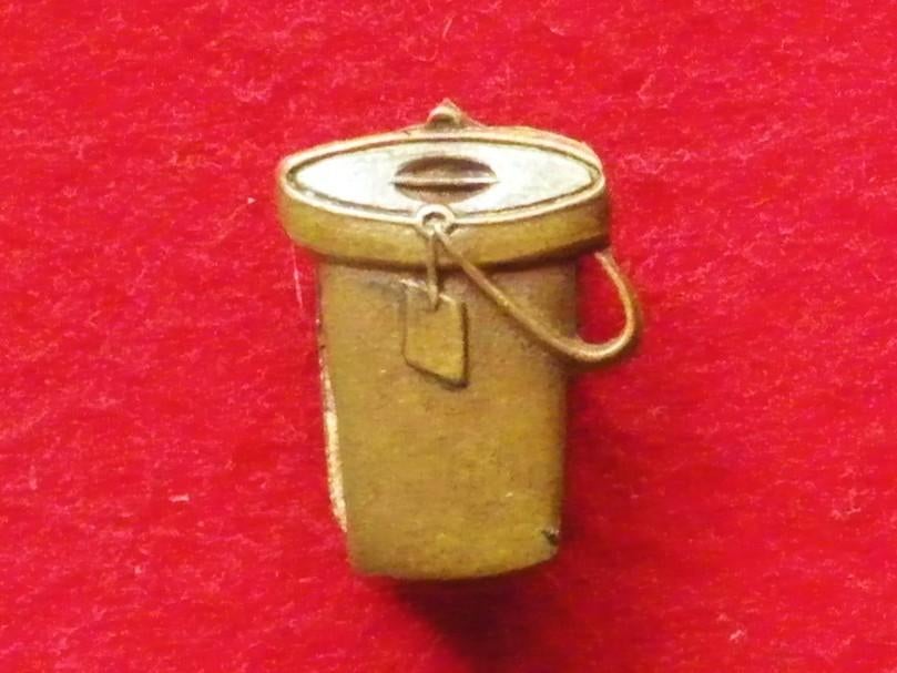 Épinglette anti-fasciste en réaction au coup de balai de Rex, Collections, Envoi, Armée de terre, Emblème ou Badge