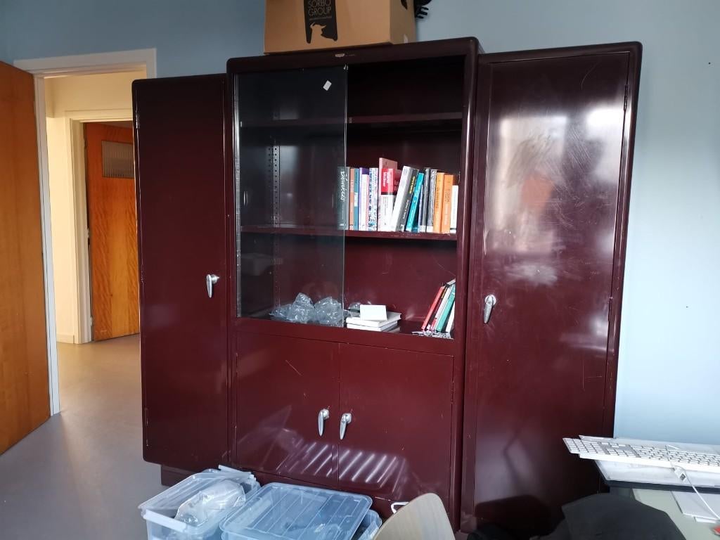 metalen vintage kast, Huis en Inrichting, Kasten | Lockerkasten, Ophalen, Gebruikt, Vintage