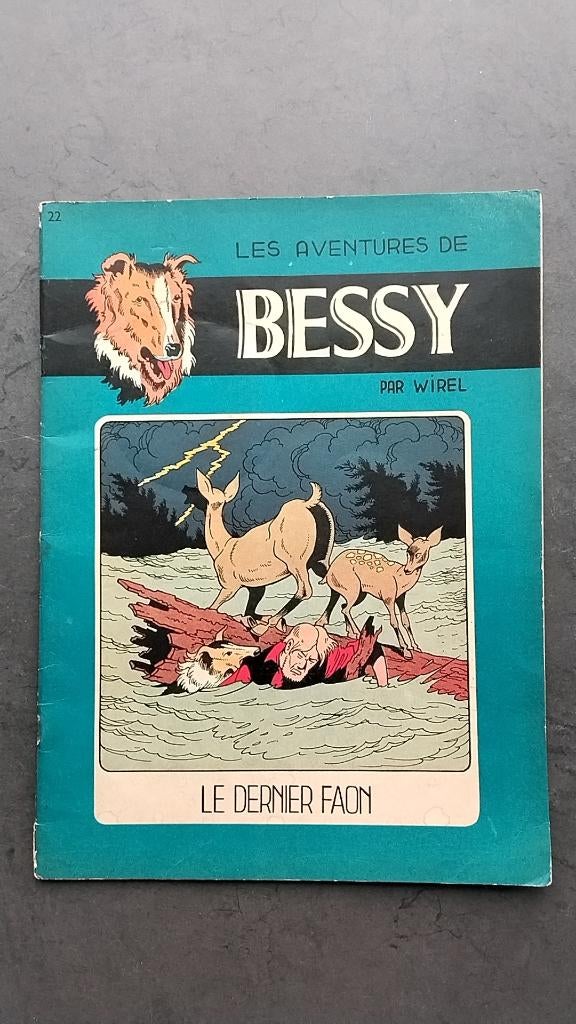 Bessy Le dernier faon uit 1957 Franstalig, Boeken, Stripverhalen, Gelezen, Wirel, Eén stripboek, Ophalen of Verzenden