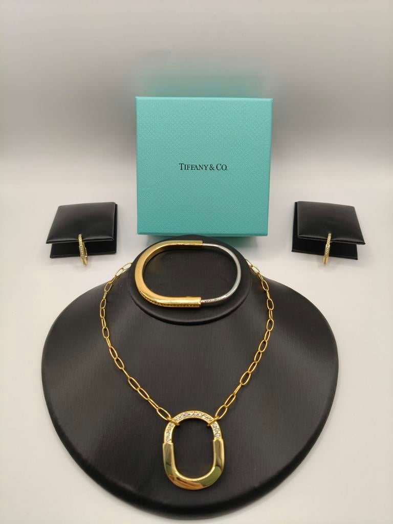 Parure de bijoux en or Tiffany & Co, Bijoux, Sacs & Beauté, Neuf, Or, Envoi, Avec strass