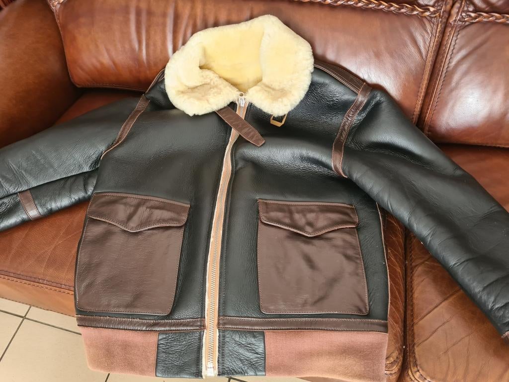 Veste en cuir mouton retourné Taille M neuf 350€, Neuf, Taille 48/50 (M)