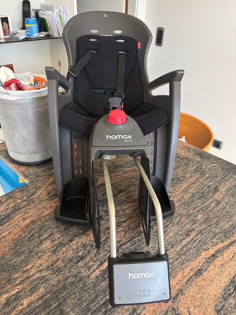 Siege Enfant pour Vélo Hamax Siesta, Vélos & Vélomoteurs, 0 à 18 kg, Repose-pieds, Enlèvement, Utilisé