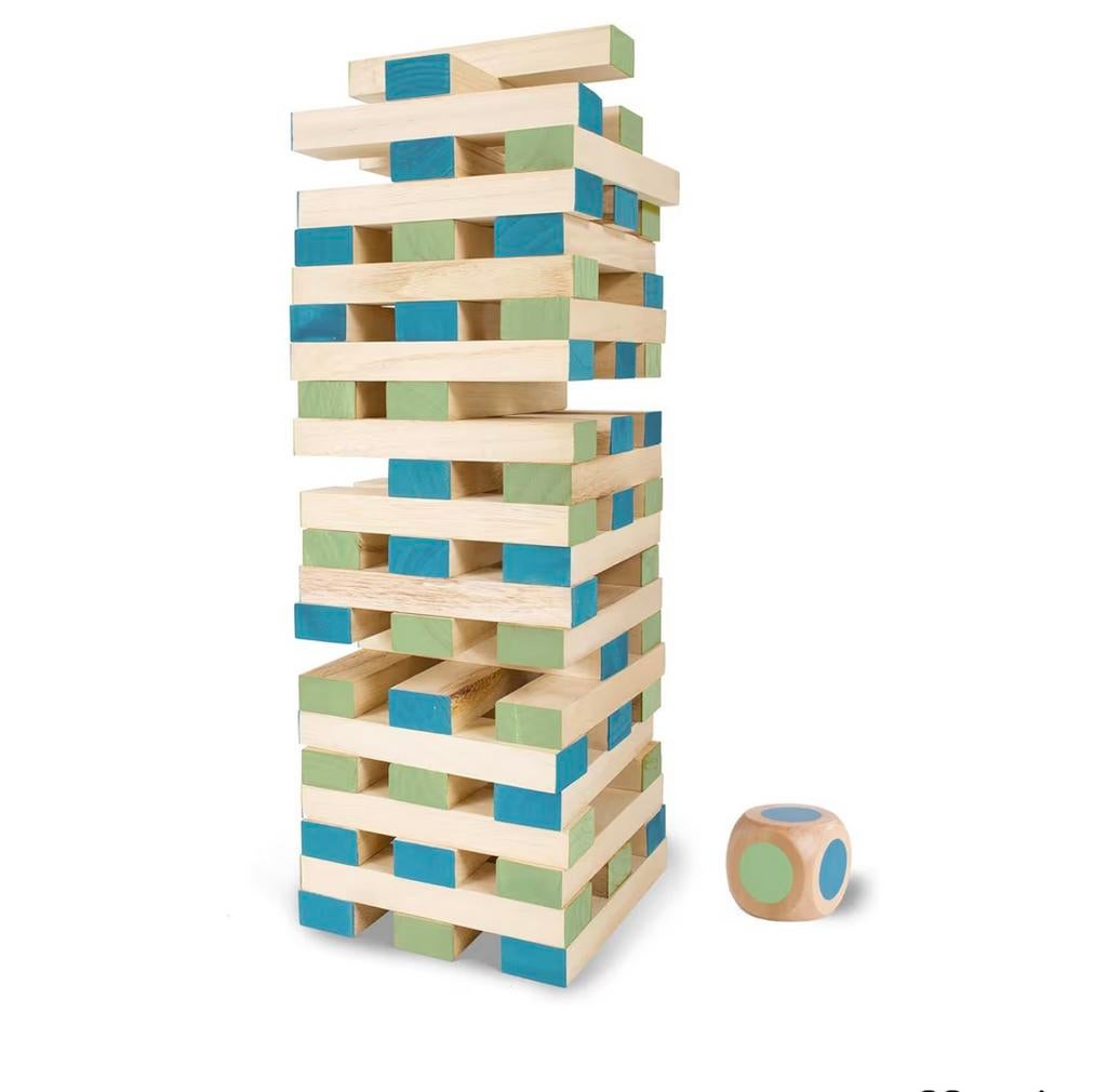B S Toys-Haute Tour Construction bois avec 60 Blocs-Jenga, Kinderen en Baby's, Speelgoed | Bouwstenen, Ophalen, Gebruikt, Overige merken