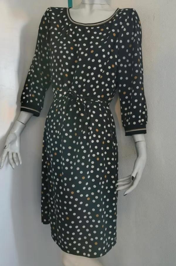 Jurk met print mt 40 Sora/JBC, Maat 38/40 (M), Zwart, Ophalen of Verzenden, Zo goed als nieuw