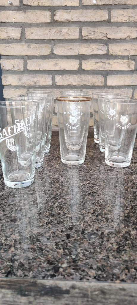 Bierglazen brouwerijen van Aalst,, Verzamelen, Glas en Drinkglazen, Ophalen of Verzenden