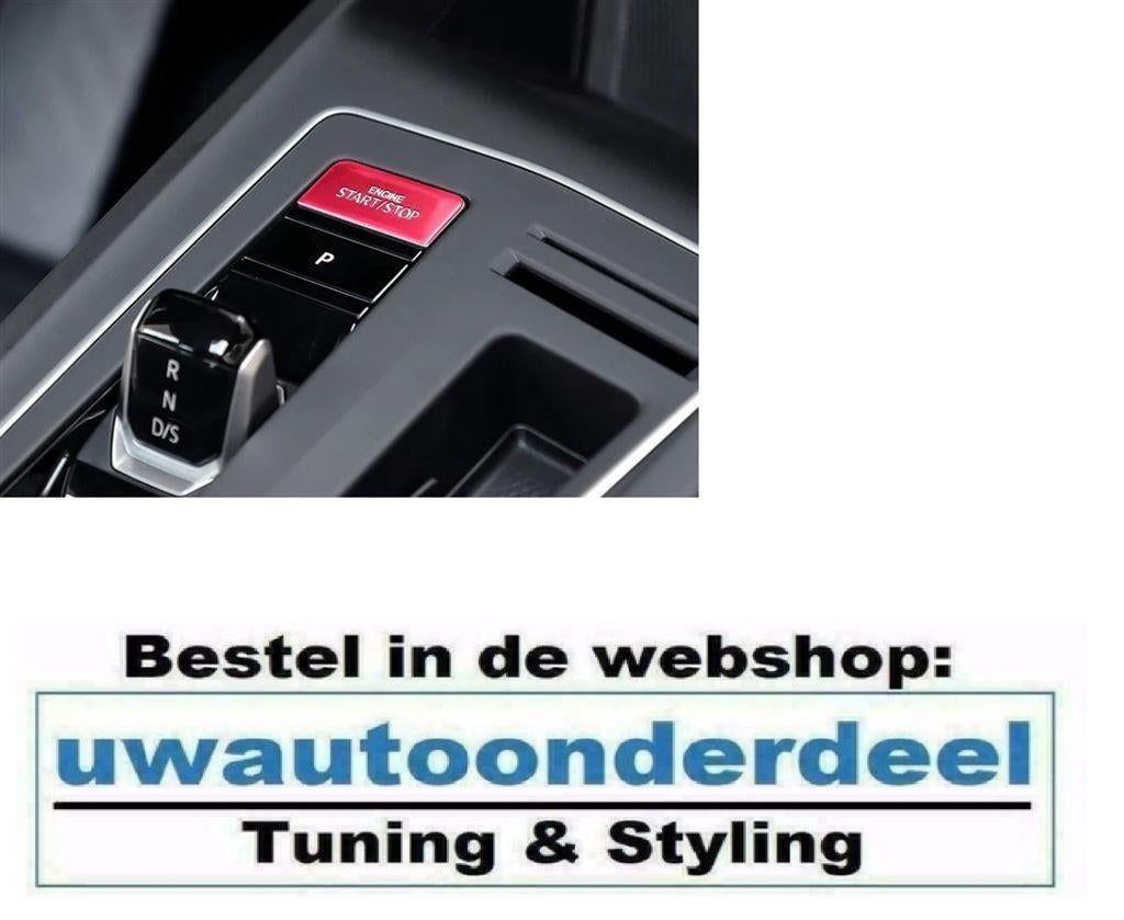 Start Stop Knop Cover Rood Geschikt Voor VW Golf 8 GTI TDI G, Verzenden