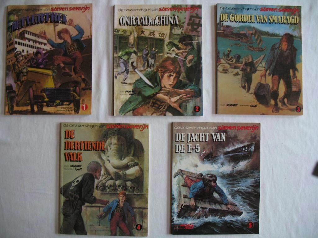 Steven Severijn, 1ste druk, complete Oberon reeks, Boeken, Stripverhalen, Zo goed als nieuw, Complete serie of reeks, Ophalen of Verzenden