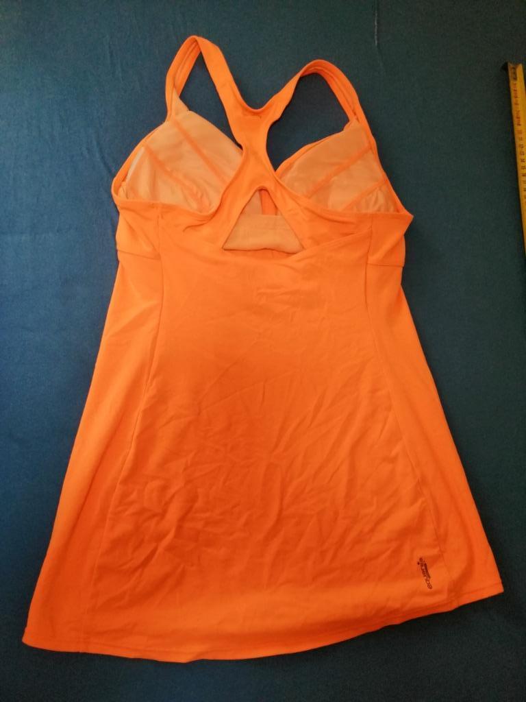 topje fluo oranje met ingewerkte bh maat medium, Taille 38/40 (M), Enlèvement ou Envoi, Decathlon, Orange