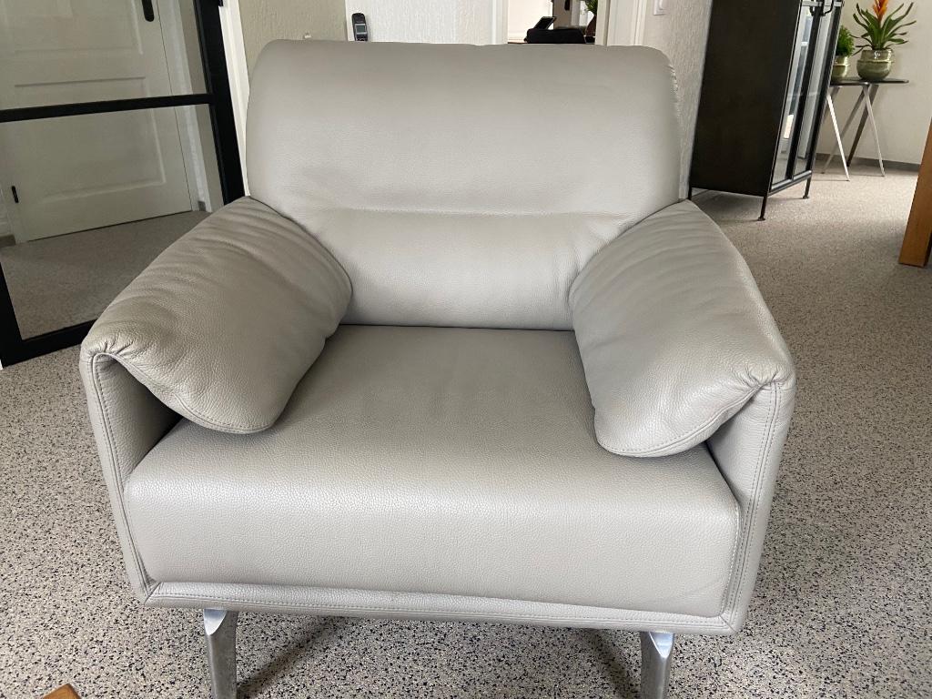 1-zits Bank ,Leolux Bora Balanza, Huis en Inrichting, Fauteuils, Zo goed als nieuw, Leer, Metaal, 75 tot 100 cm, 75 tot 100 cm