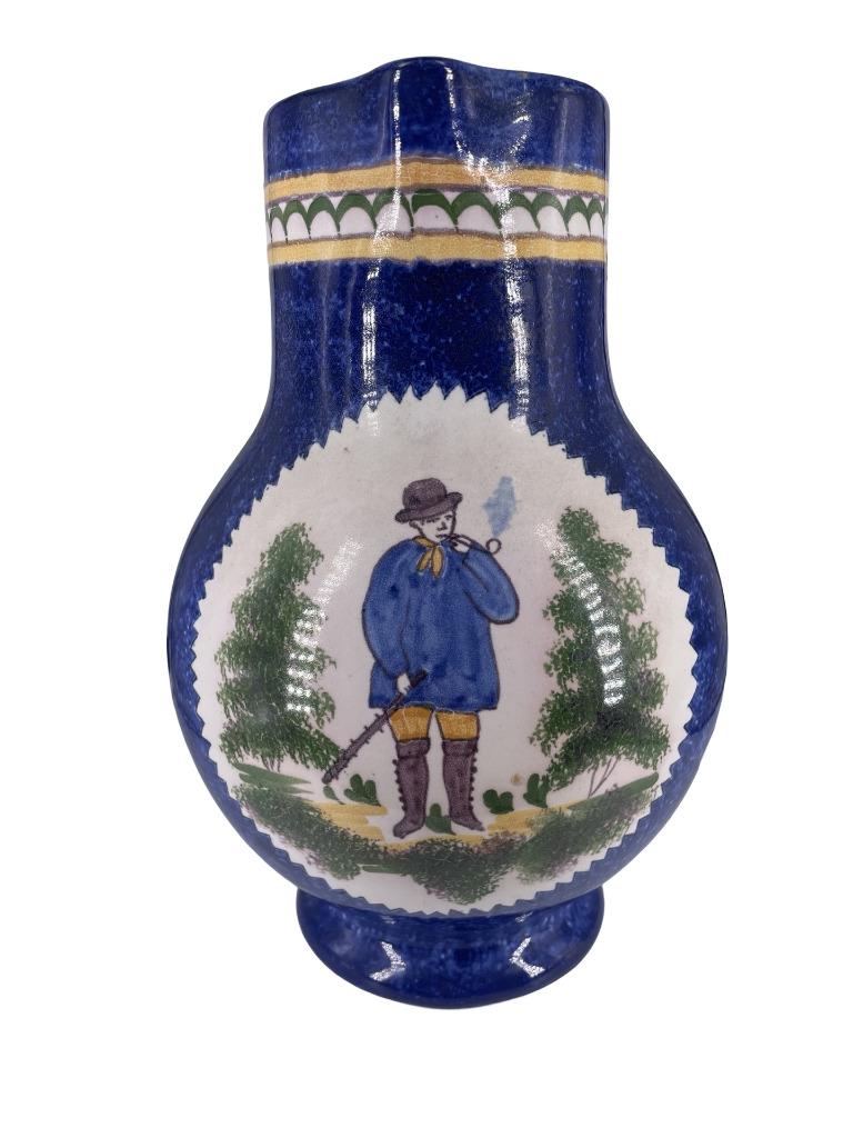 Pichet Boch Frères Keramis Faïence 1880 Chambre des Peintres, Antiquités & Art, Enlèvement ou Envoi