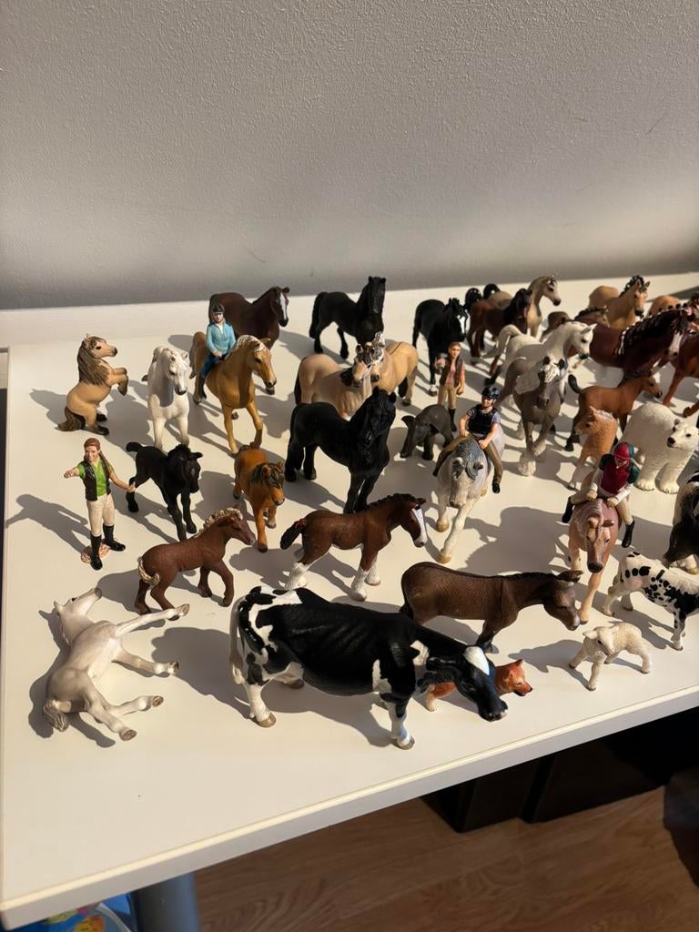 Grote set Schleich & andere dieren (53 stuks), Ophalen