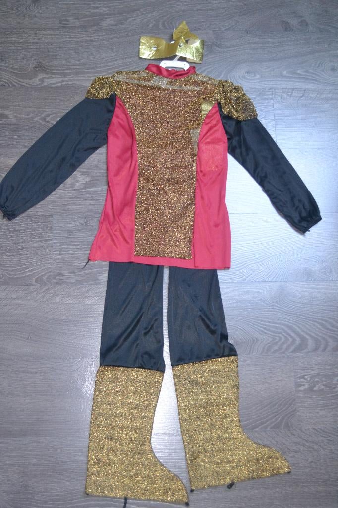 Déguisement roi médiéval/chevalier (NEUF) - taille 7/10 ans, Ophalen of Verzenden, Zo goed als nieuw, 134 t/m 140, Jongen
