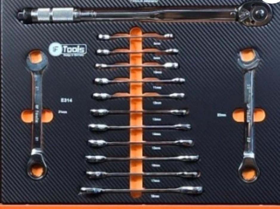 CHARIOT À OUTILS XXL 7 tiroirs remplis + CLÉ DYNAMOMÉTRIQUE, Enlèvement ou Envoi, Neuf