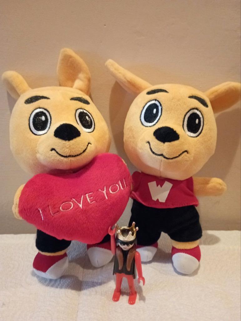 647) 2 walibi kangoeroe pluchen 7, Enlèvement ou Envoi, Comme neuf, Autres types