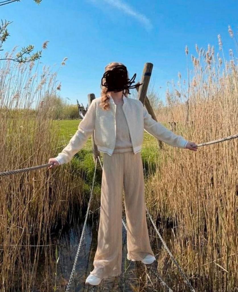 Communieset Diamante Blu maat 14 jaar, Enlèvement, Comme neuf, Fille, Ensemble