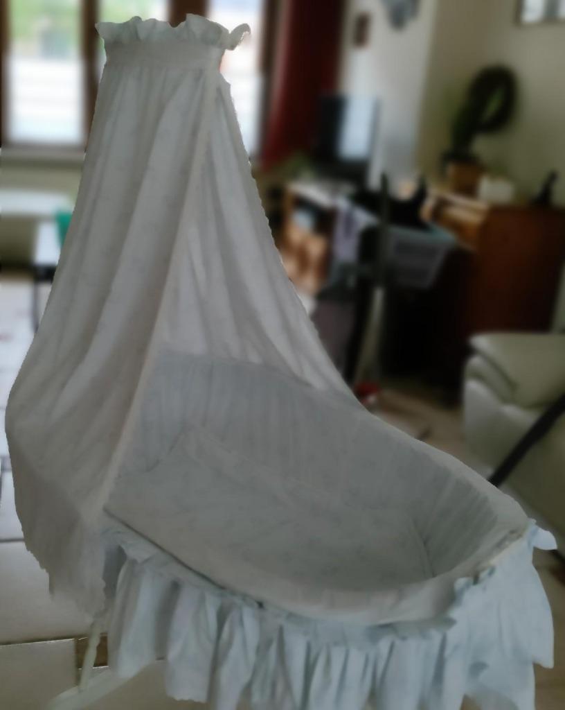 Vintage wieg met hemel, Kinderen en Baby's, Ophalen, Gebruikt, Wieg