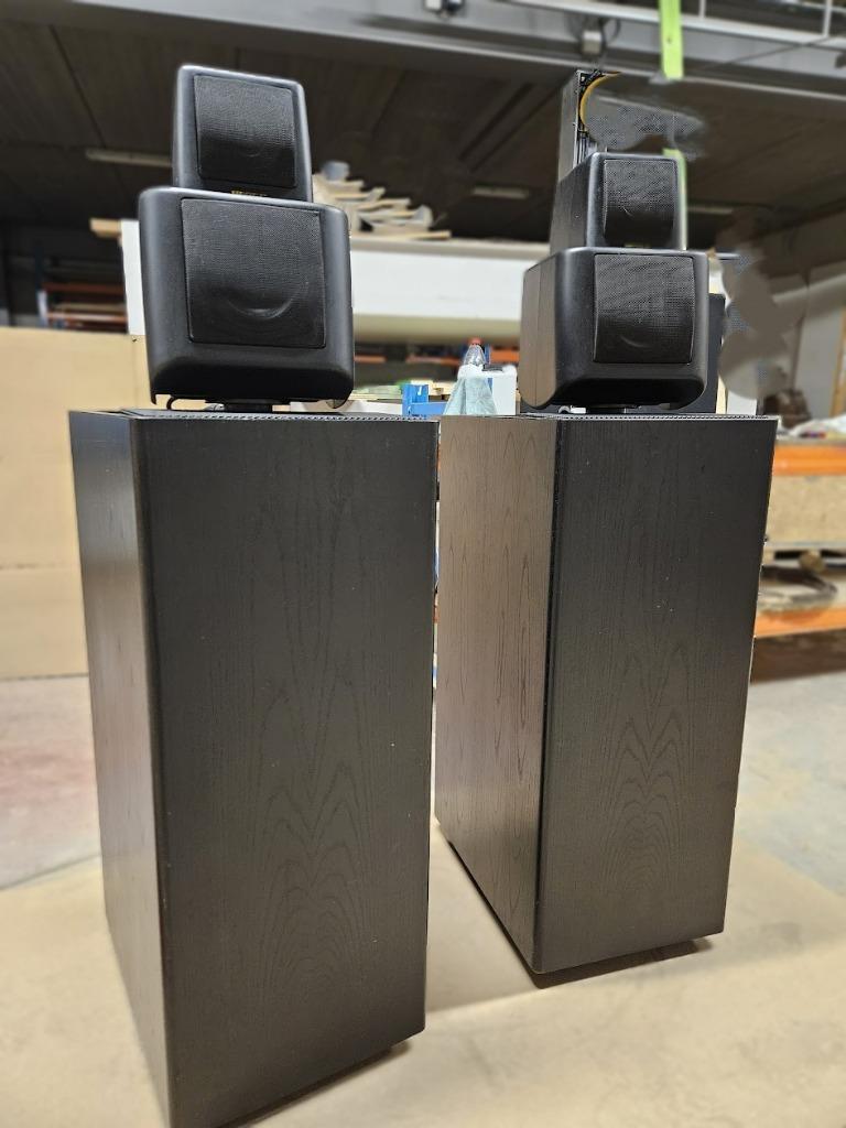 Kef 107 Reference + Kube 107, Audio, Tv en Foto, Luidsprekerboxen, Zo goed als nieuw, Front, Rear of Stereo speakers, 120 watt of meer