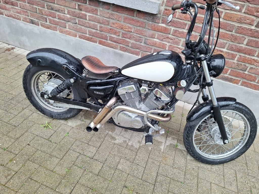 Yamaha virago bobber 125cc oldtimer eventueel te ruil, Motos, 2 cylindres, Particulier, 125 cm³, Jusqu'à 11 kW