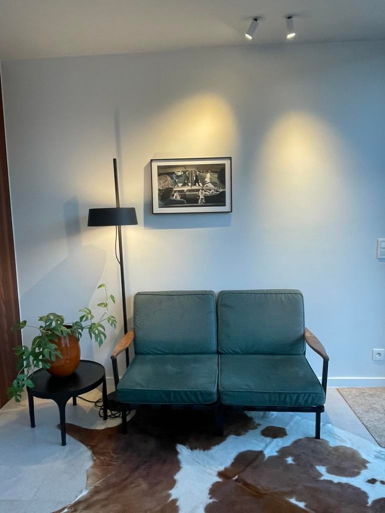 Vintage zeteltje velours groen, Enlèvement, Comme neuf