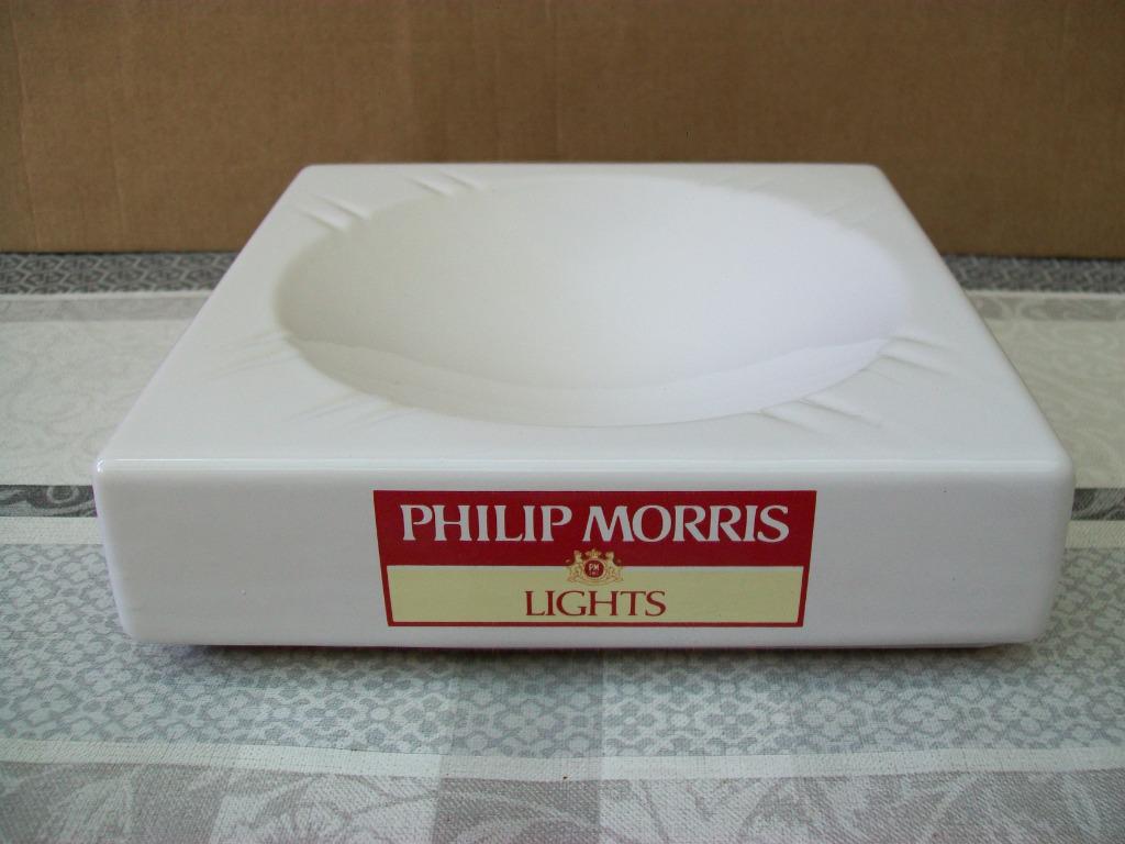 Asbak Philip Morris Lights - Cendrier Ashtray Vintage Retro, Collections, Articles de fumeurs, Briquets & Boîtes d'allumettes