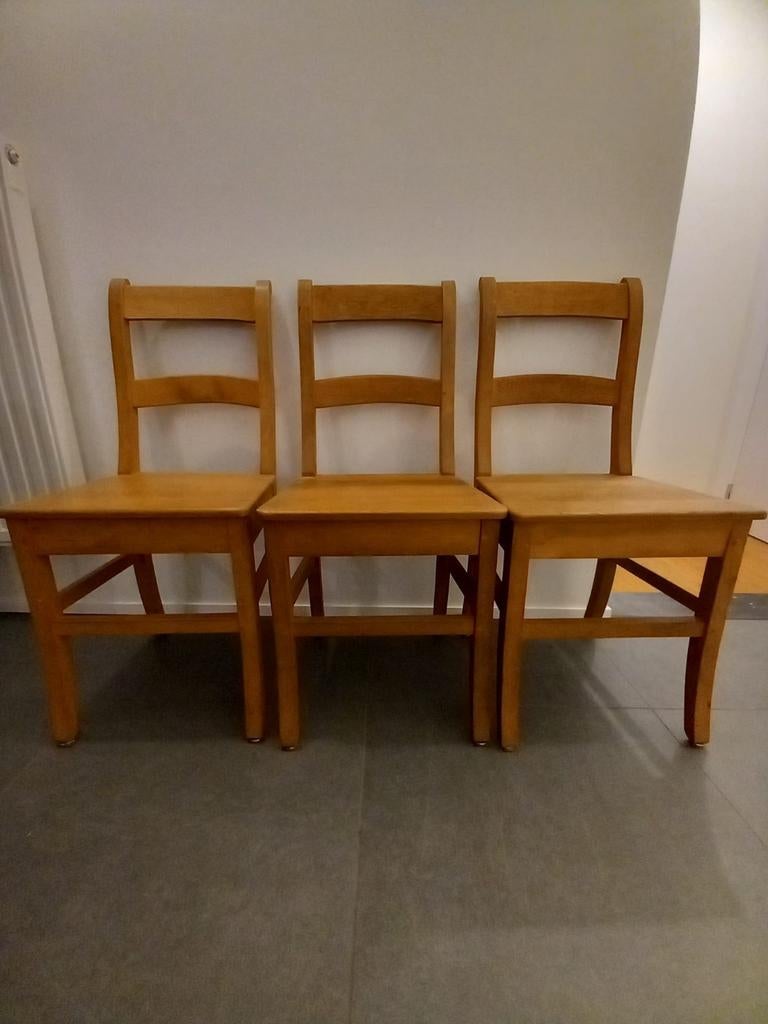 Chaise en chêne teintée teck, Enlèvement, Utilisé, Bois