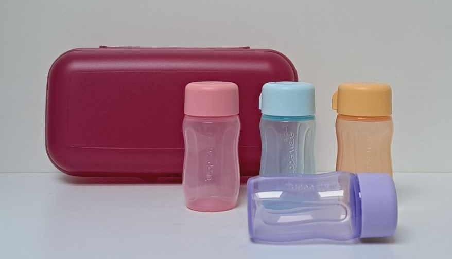 Tupperware™ « Lunchbox + Shot EcoEasy », Verzenden, Nieuw, Blauw, Bus of Trommel