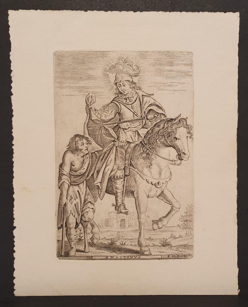 Sanctje Sint Martinus Ets/Gravure 1936 Saint Martin Heilige, Verzenden, Bidprentje