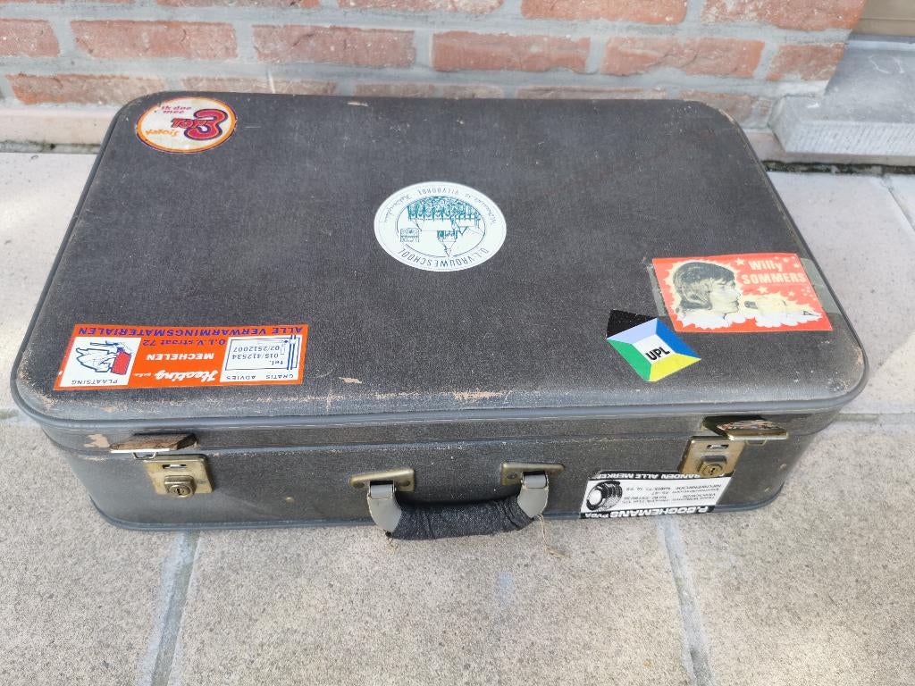 vintage valies, Handtassen en Accessoires, Koffers, Ophalen, Gebruikt