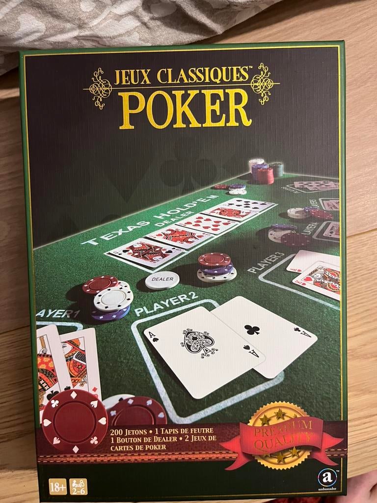 Jeu de poker, Hobby & Loisirs créatifs, Enlèvement, Comme neuf