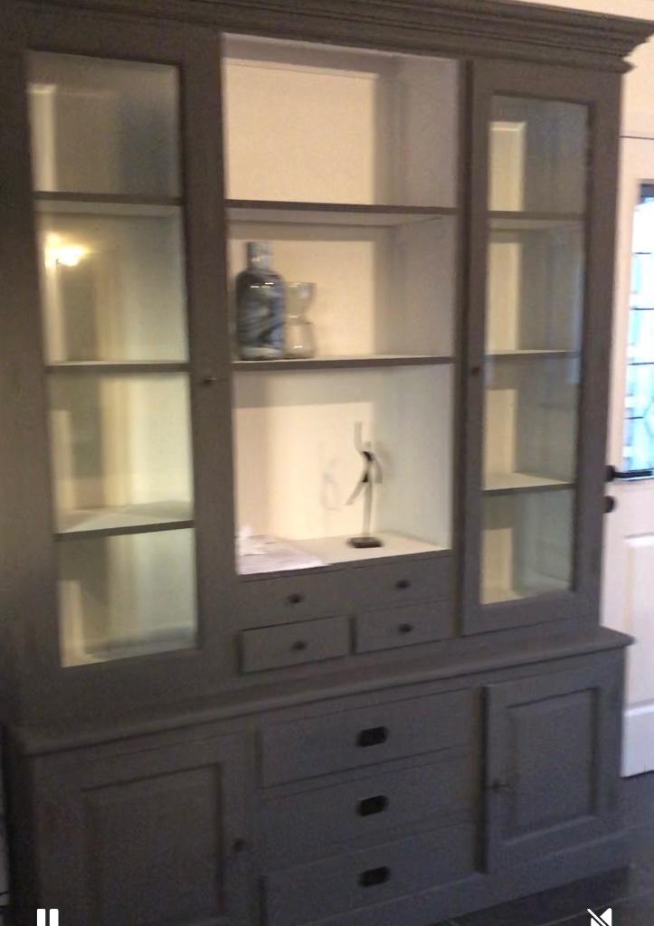 Opgemaakte Teak buffetkast, Huis en Inrichting, Kasten | Buffetkasten, Ophalen, Gebruikt, Met deur(en), Teakhout