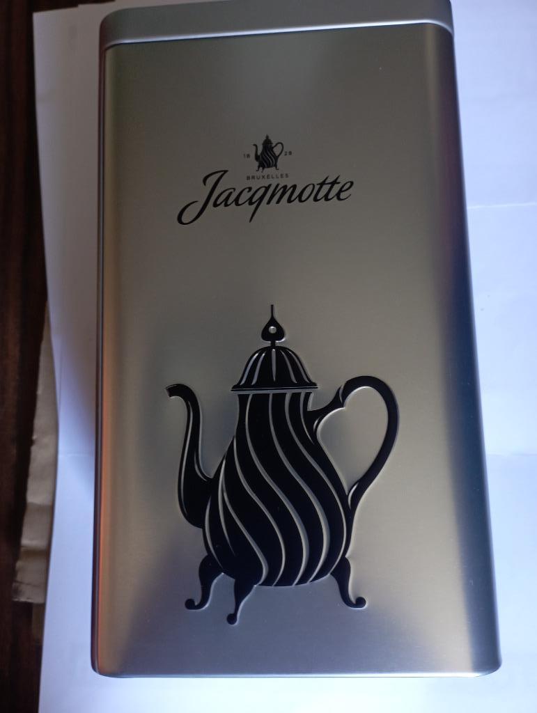 Boite métallique  !!! neuve !!! (café Jacqmotte ou Télévie), Enlèvement, Neuf, Café, Autres marques