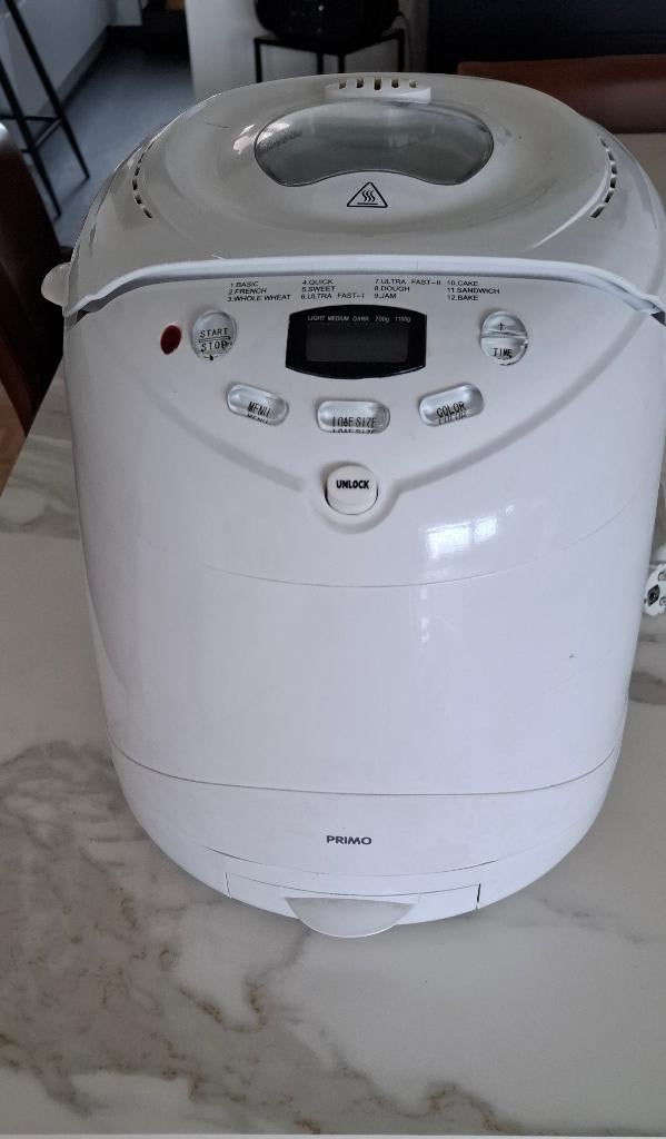 Machine à pain, Kijkvenster, 800 tot 1200 gram deeg, Zo goed als nieuw, Ophalen