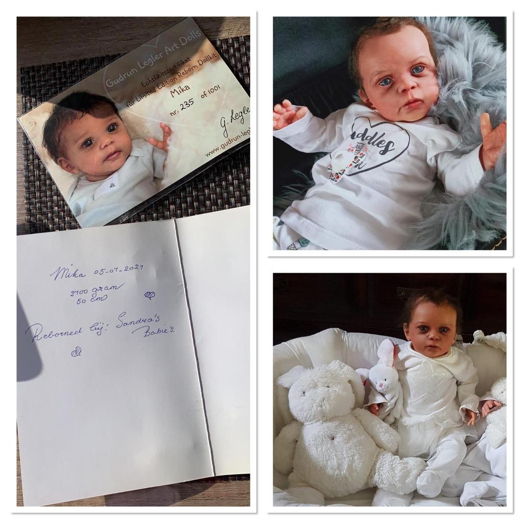 Reborn baby met 2 certificaten, Ophalen of Verzenden, Nieuw, Babypop, Levensecht of Reborn
