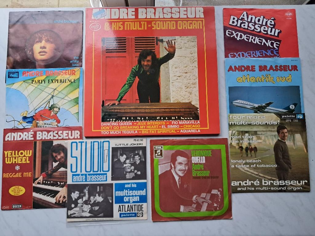 Lot André Brasseur (7") (+ LP), CD & DVD, Enlèvement ou Envoi