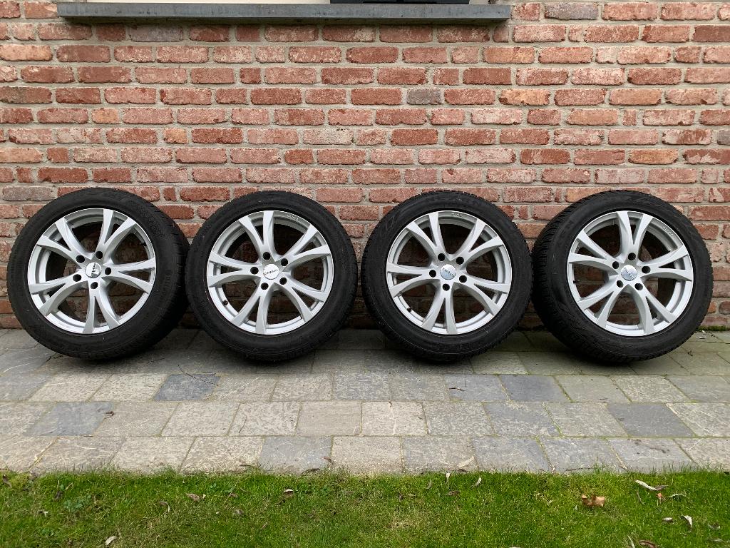 Winterbanden BMW 3-reeks, Ophalen, Gebruikt, Banden en Velgen, 17 inch