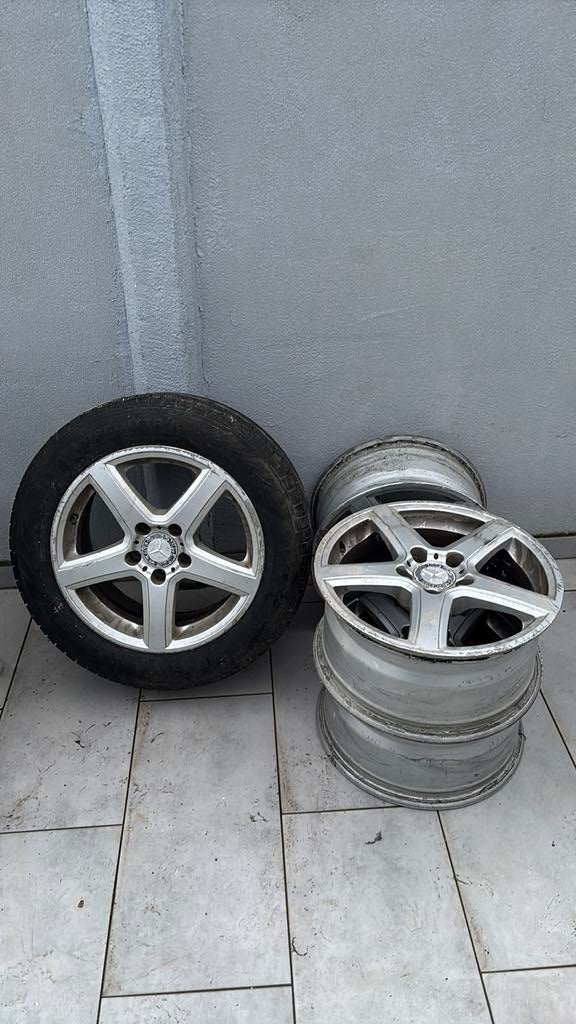 Jantes Mercedes 16 pouces – 5 branches – Original Mercedes, Pneus et Jantes, 4 Saisons, 16 pouces, Véhicule de tourisme