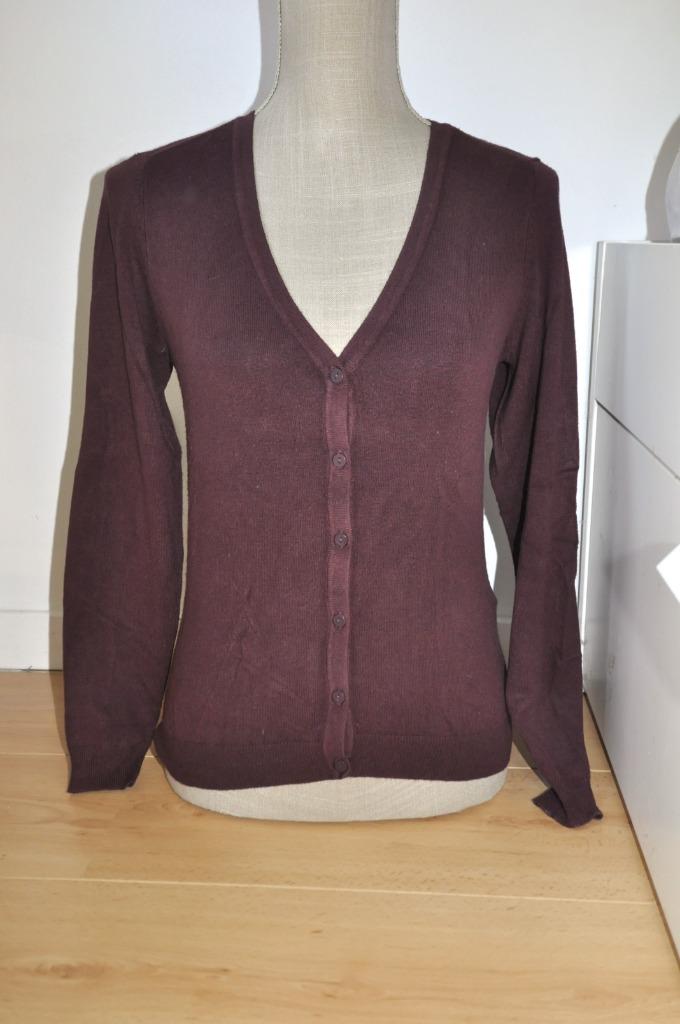 Vero Moda cardigan bordeaux ou kaki t.XS/S, Vero Moda, Ophalen of Verzenden, Gedragen, Maat 34 (XS) of kleiner