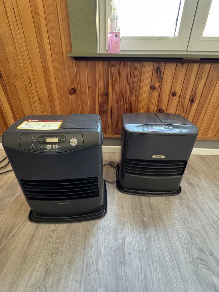 2 appareils de chauffage au kérosène 3200W +25Lpétrole, Bricolage & Construction, Enlèvement, Comme neuf, Thermostat