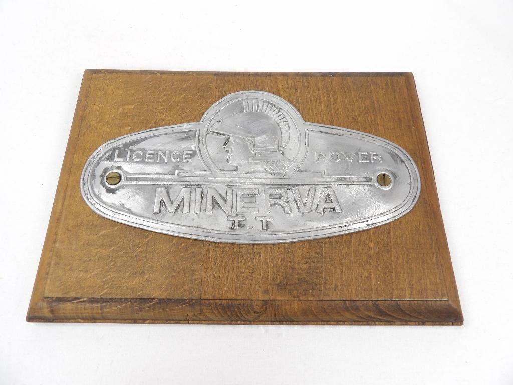 Minerva Origineel Logo op plankje, Ophalen