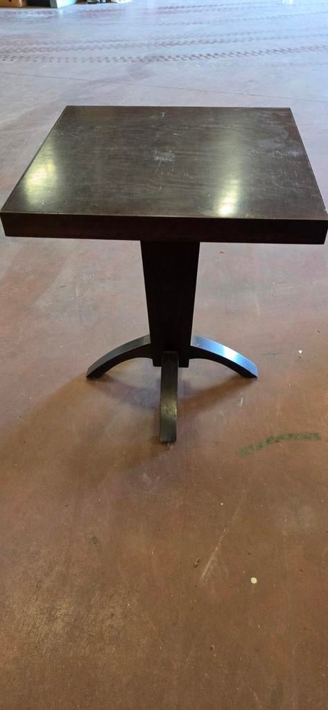 Houten tafeltje., Huis en Inrichting, Ophalen, Gebruikt, Vierkant, 60 cm of meer