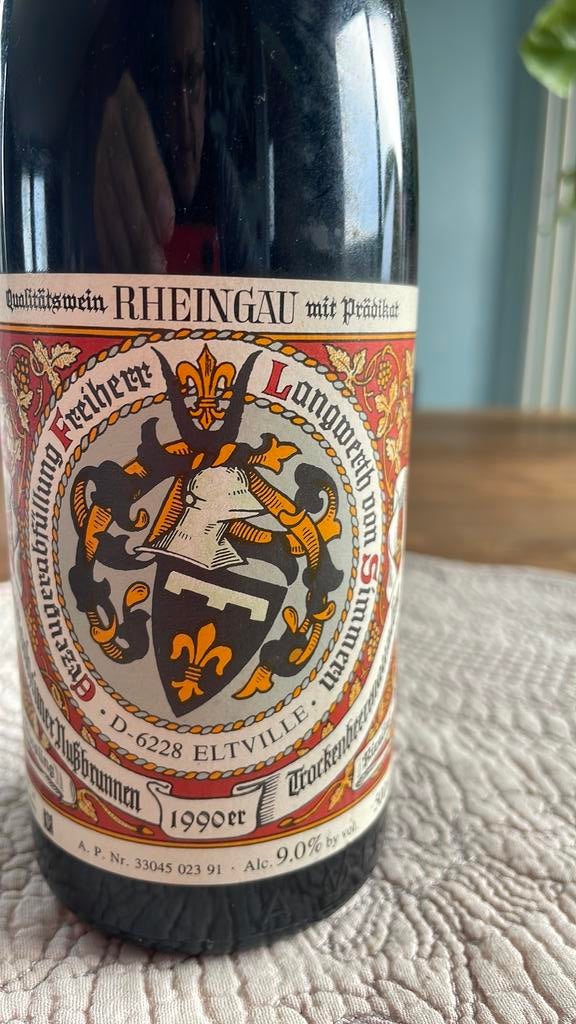 Riesling Trockenbeerenauslese 1990, Collections, Enlèvement ou Envoi, Comme neuf