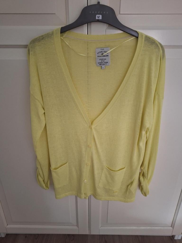 NIEUWE gilet dames, Tom Tailor, mooie kwaliteit, met linnen, Vêtements | Femmes, Pulls & Gilets, Tom Tailor, Taille 42/44 (L)