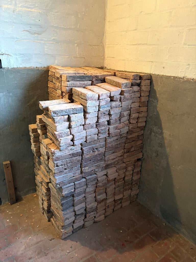 Anciennes briques de récupération 205x95x40 mm — 540 pièces, Bricolage & Construction, Briques, Enlèvement, Briques